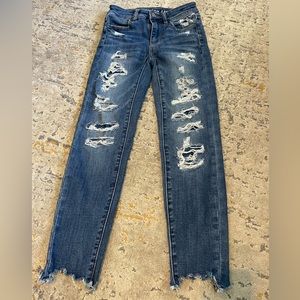 American Eagle hi rise jegging crop size 00 short